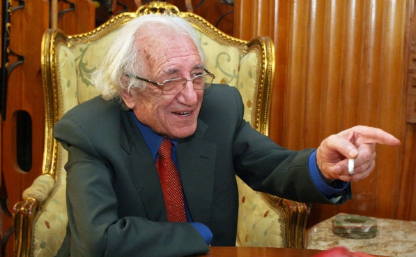 Shkrimtari Dritero Agolli, gjate festes se 79 vjetorit te lindjes se tij.