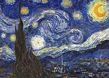 The Starry Night, oil on canvas by Vincent van Gogh, 1889; in the Museum of Modern Art, New York City.